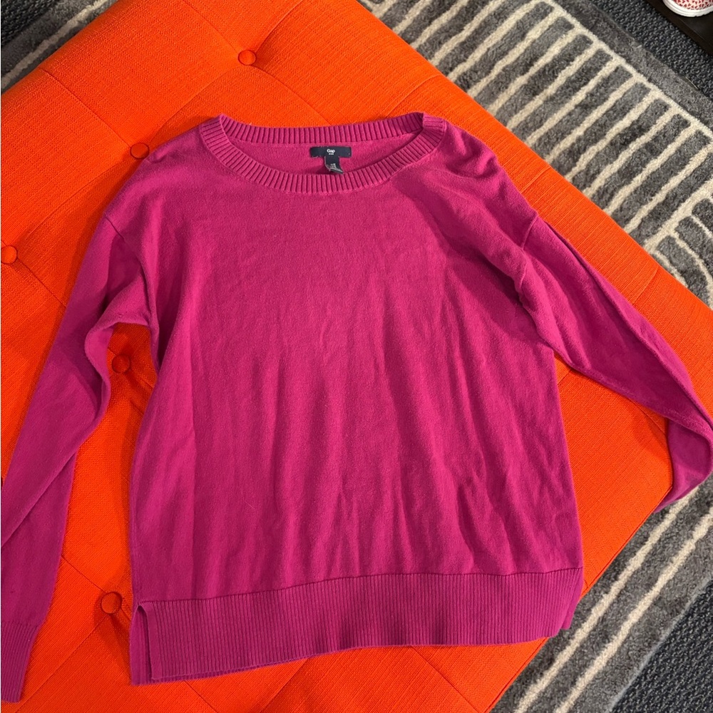 GAP Fuchsia Knit Sweater